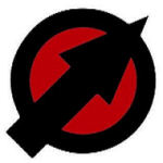 Logo, sh.asus, mit rotem Kreis- Hintergrund